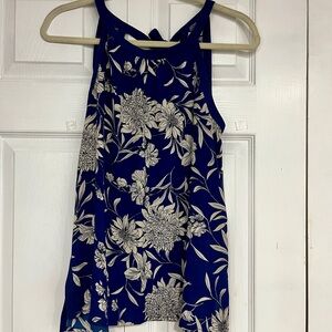 Collective Concepts Navy and Cream Floral Camisole NWT